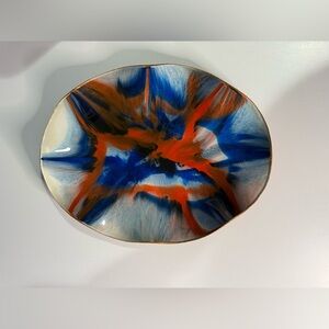 Abstract Blue and Red Decor Piece.